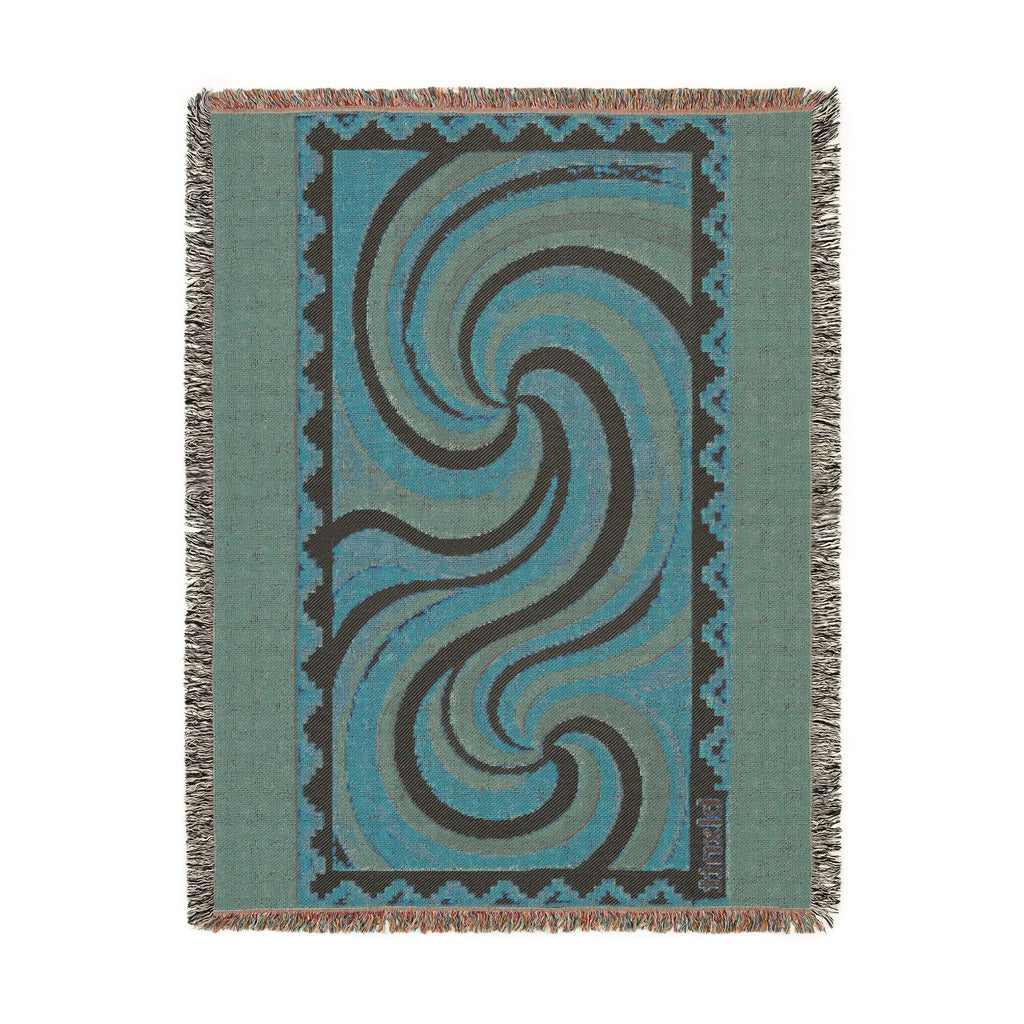 BLXNTT Orange Hippie Woven Blanket #2