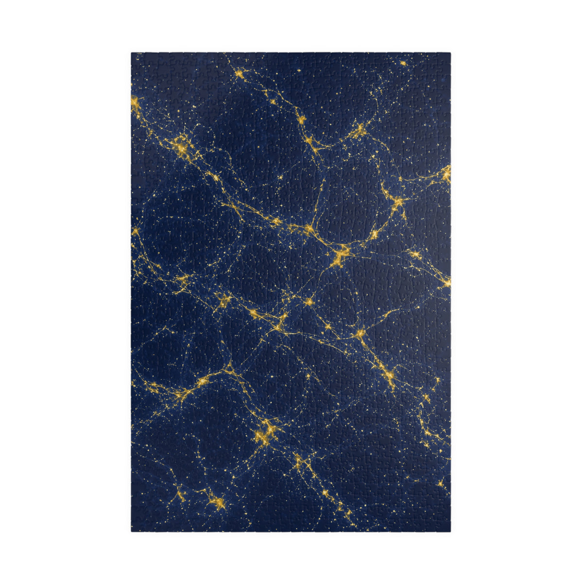 Neon Mycelium - Mustard Navy Jigsaw Puzzle