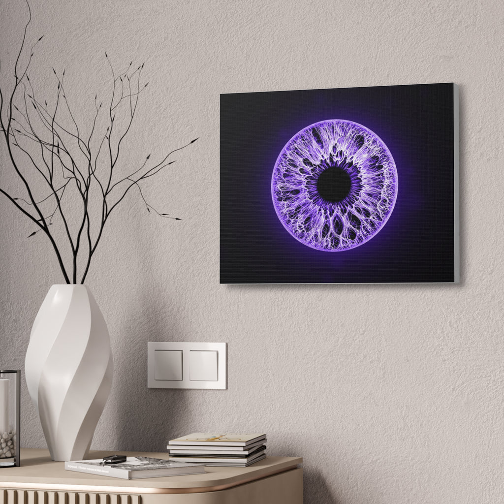 BLXNTT Iris – Lace Web Ultraviolet Glossy Canvas