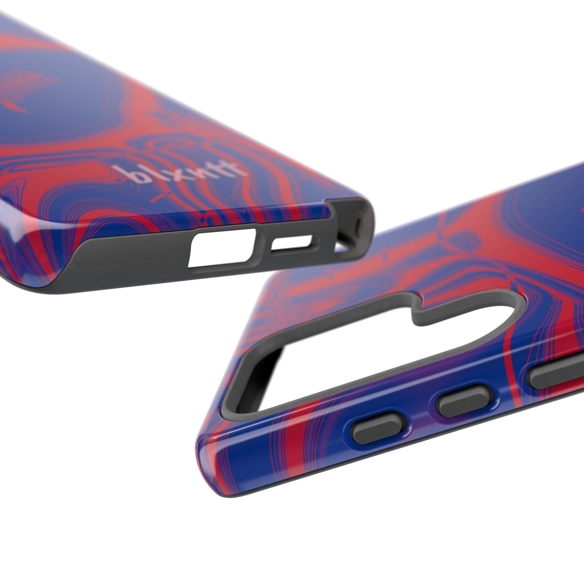 Royal Blue & Red Trippy Football Phone Case