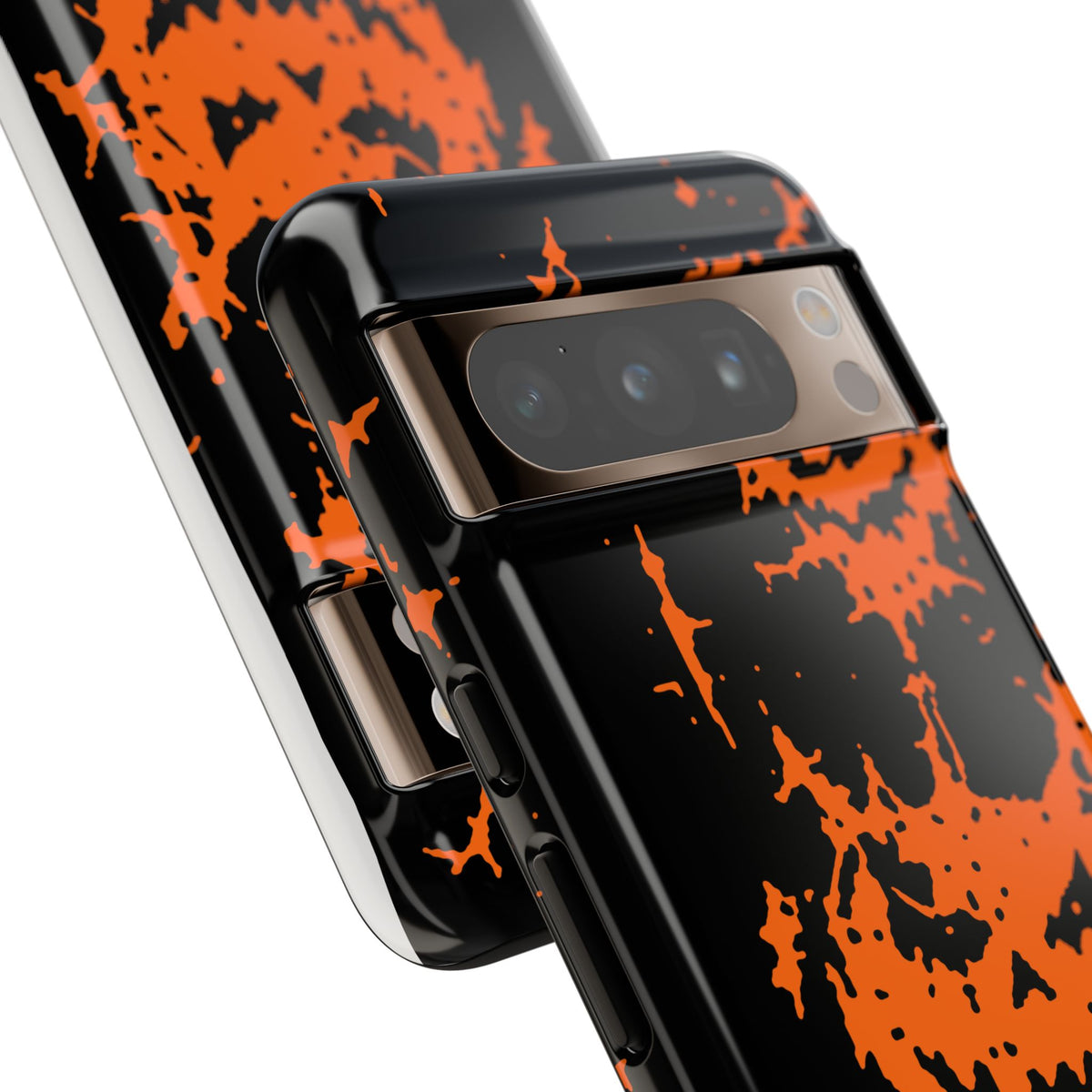 Orange Spiderweb Pumpkin Phone Case