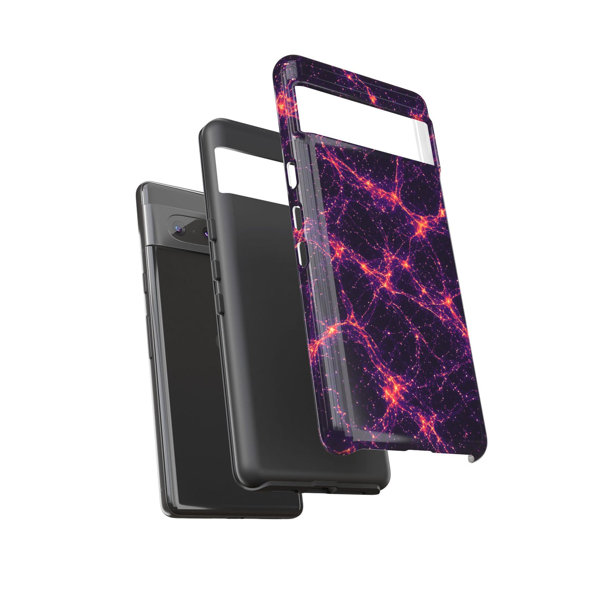 Neon Mycelium - Sunset Synapse Phone Case