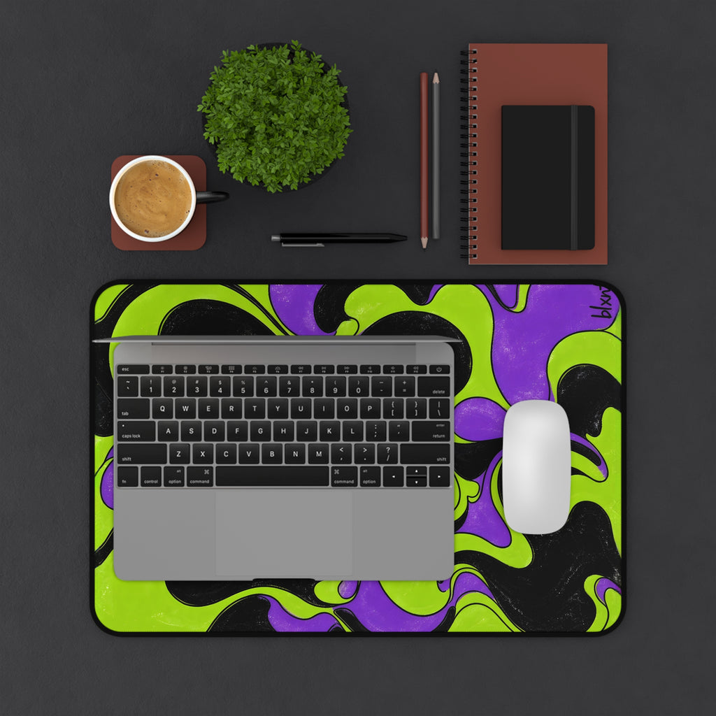 Fillmore Flow - Lime & Purple Desk Mat