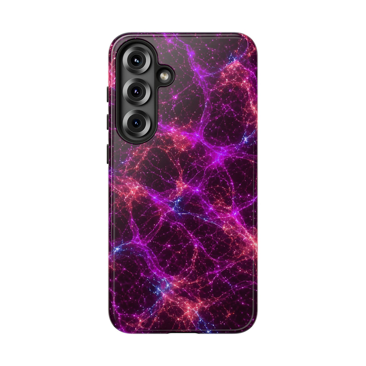 Neon Mycelium - Ember Orchid Phone Case