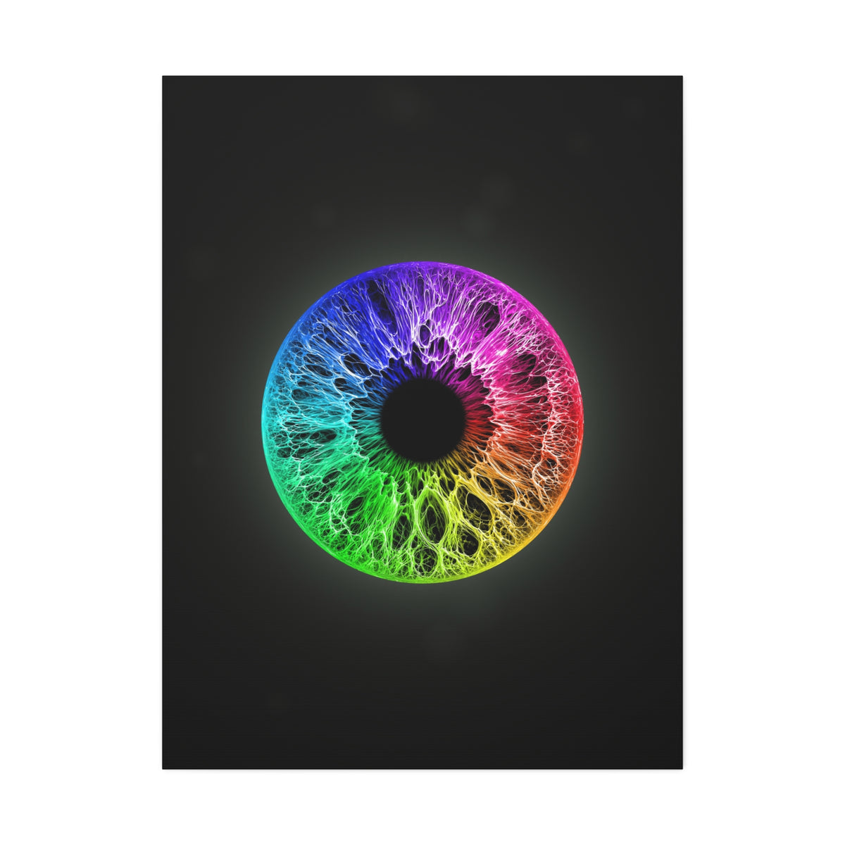 BLXNTT Iris – Lace Web Rainbow Sectors Glossy Canvas