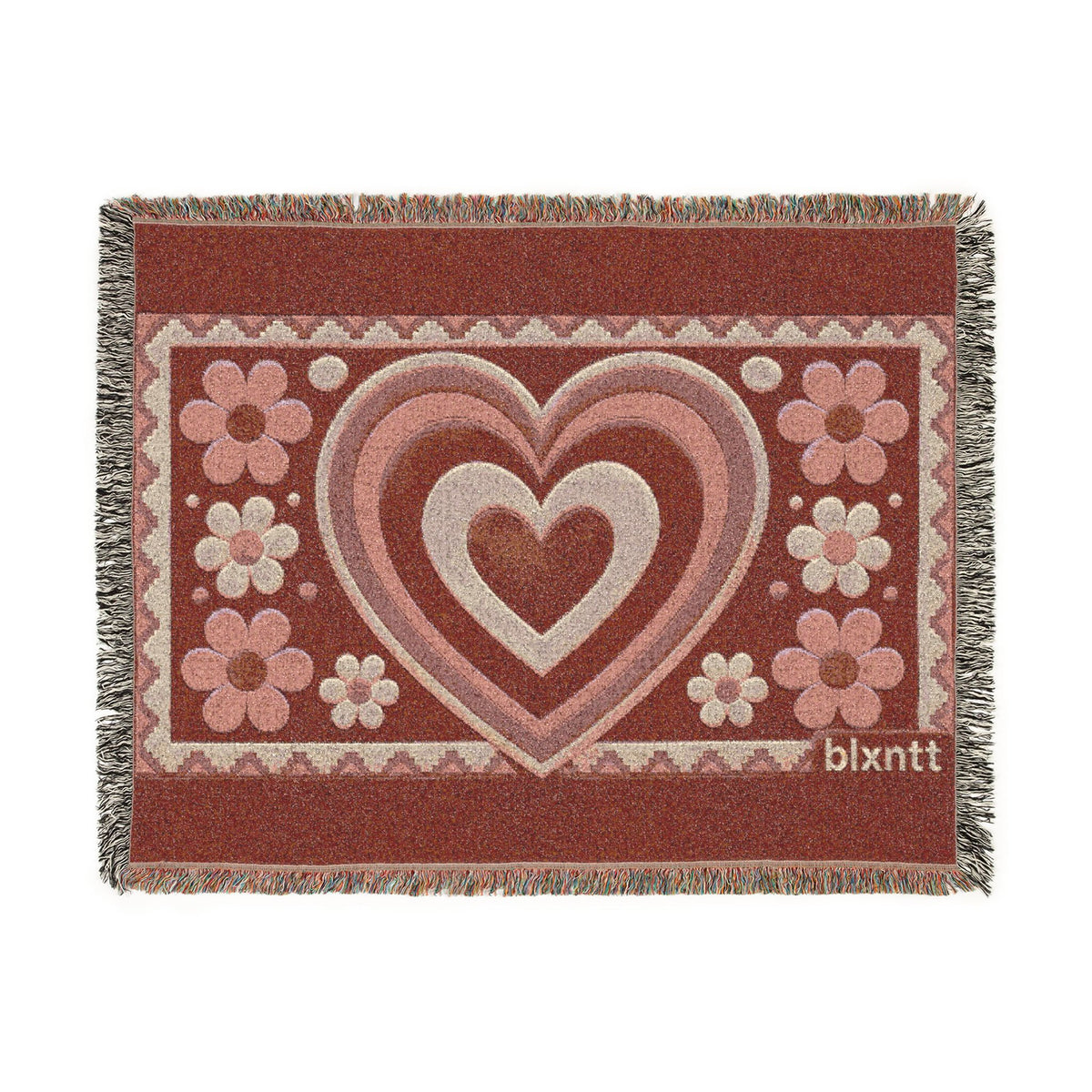 BLXNTT Pink Hippie Woven Blanket #1