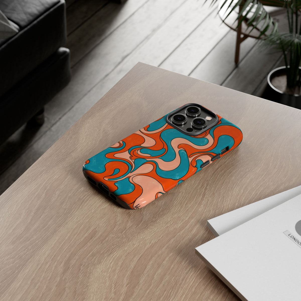 Fillmore Flow - Blood Orange & Teal Phone Case
