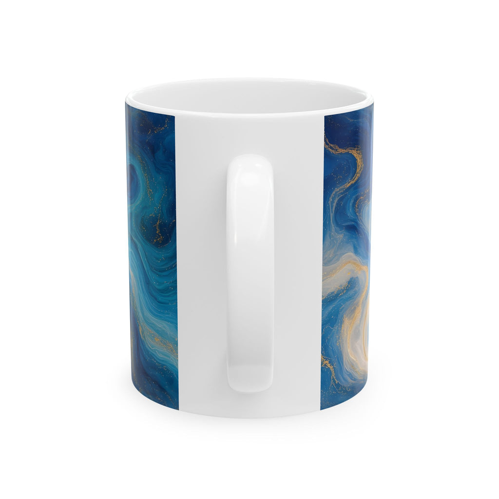 Ocean Blue Marble Mug