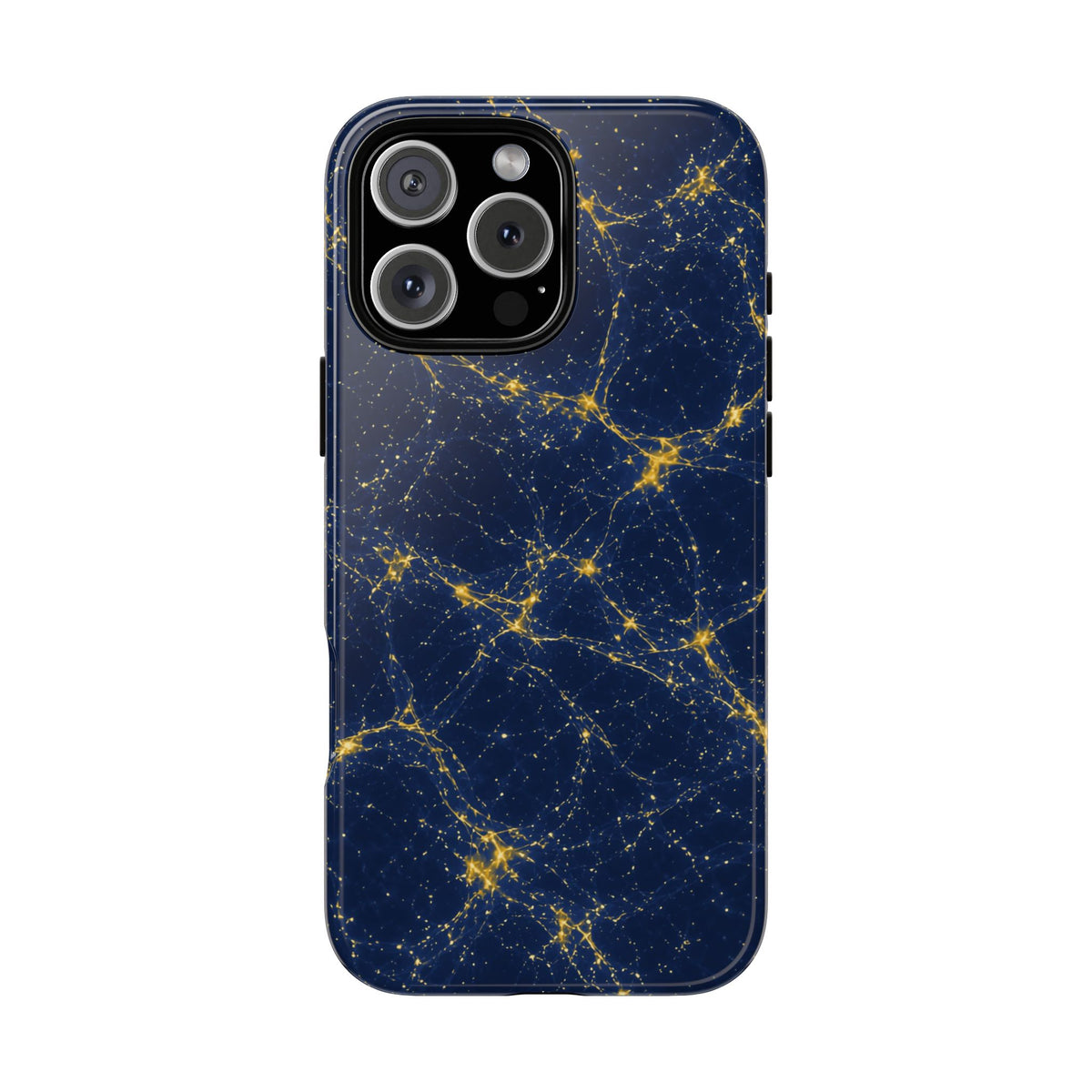 Neon Mycelium - Mustard Navy Phone Case