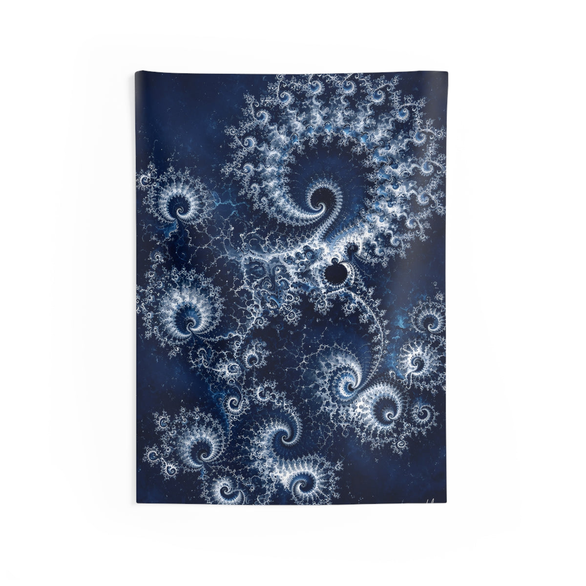 Copper Infinity - Ice Blue & Silver Tapestry