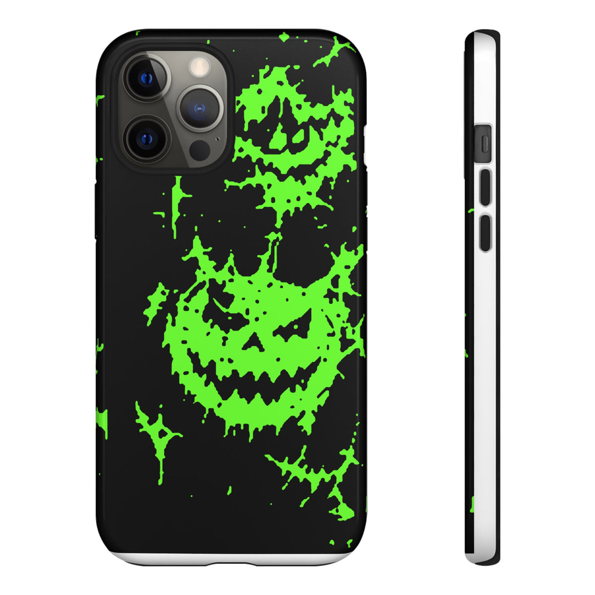 Green Spiderweb Pumpkin Phone Case