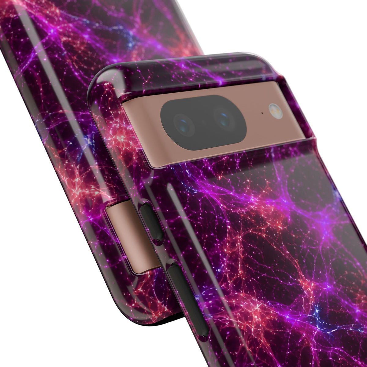 Neon Mycelium - Ember Orchid Phone Case