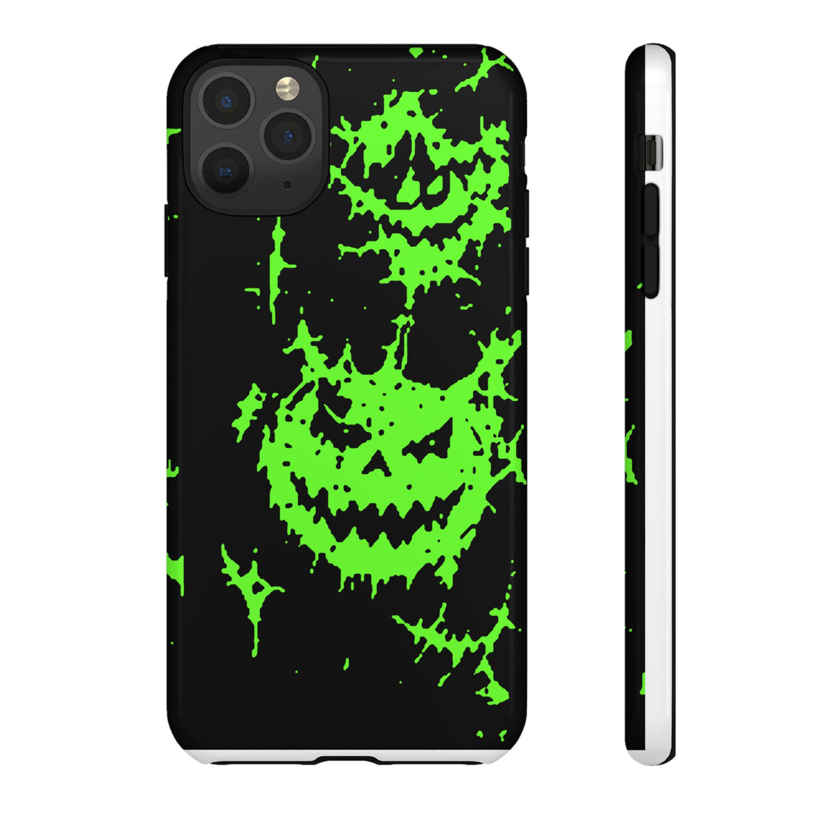 Green Spiderweb Pumpkin Phone Case