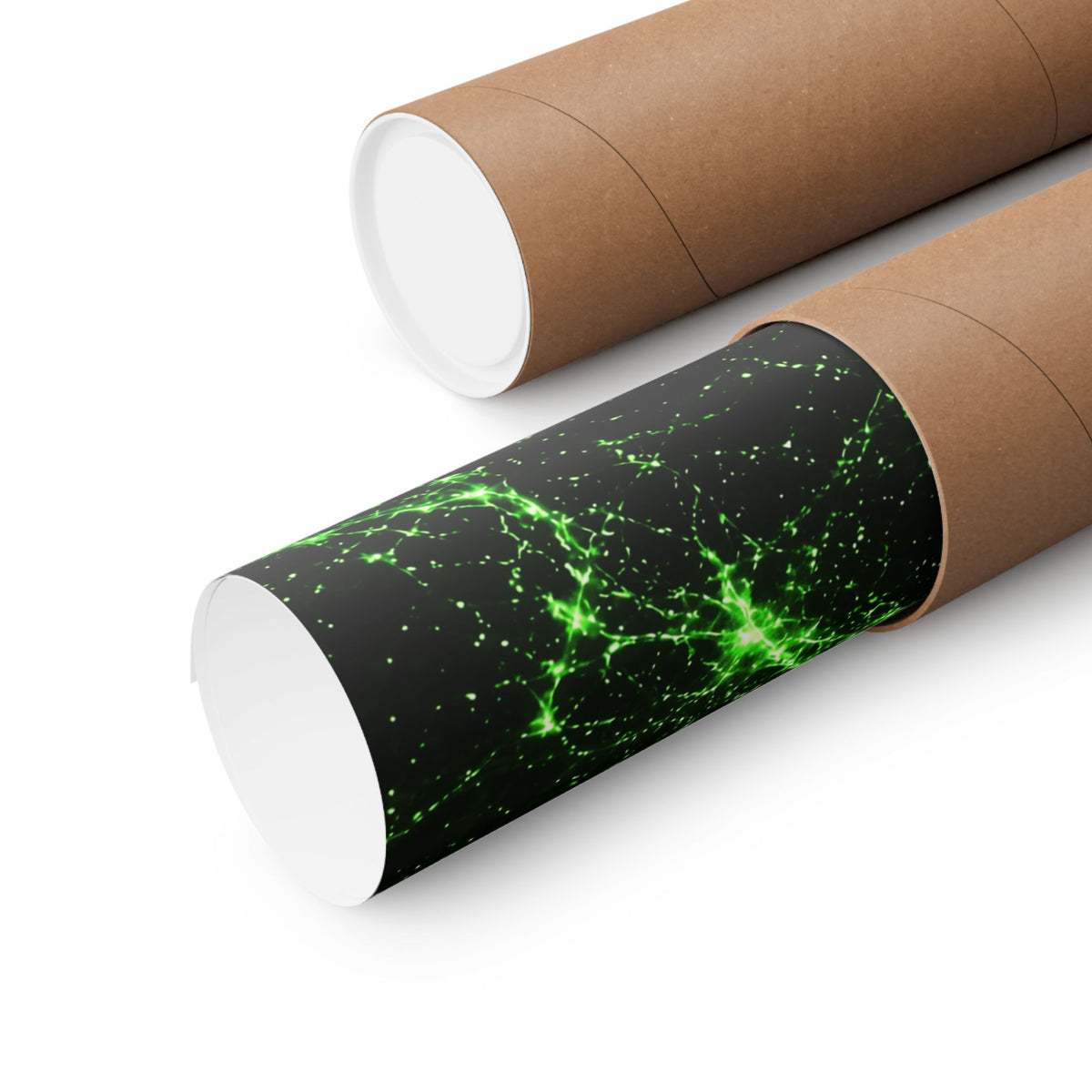 Neon Mycelium - Toxic Lime Poster
