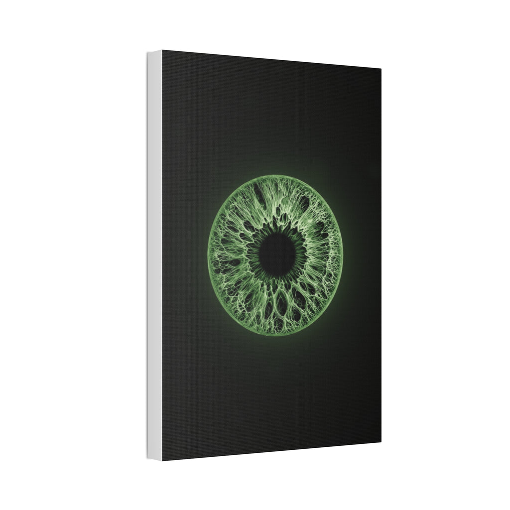 BLXNTT Iris – Lace Web Green Glossy Canvas