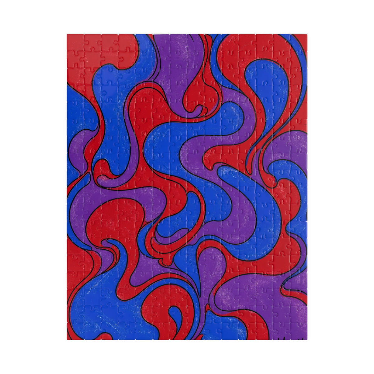 Fillmore Flow - Jewel Tones Jigsaw Puzzle