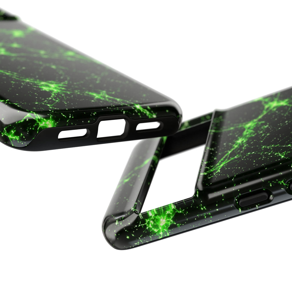 Neon Mycelium - Toxic Lime Phone Case
