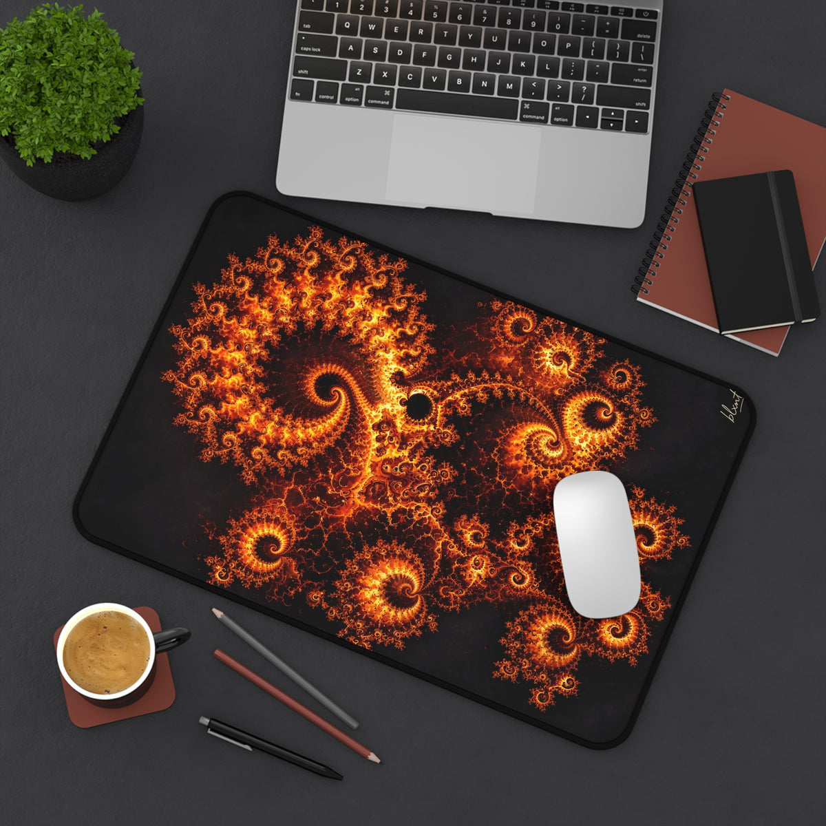 Copper Infinity - Molten Lava Desk Mat