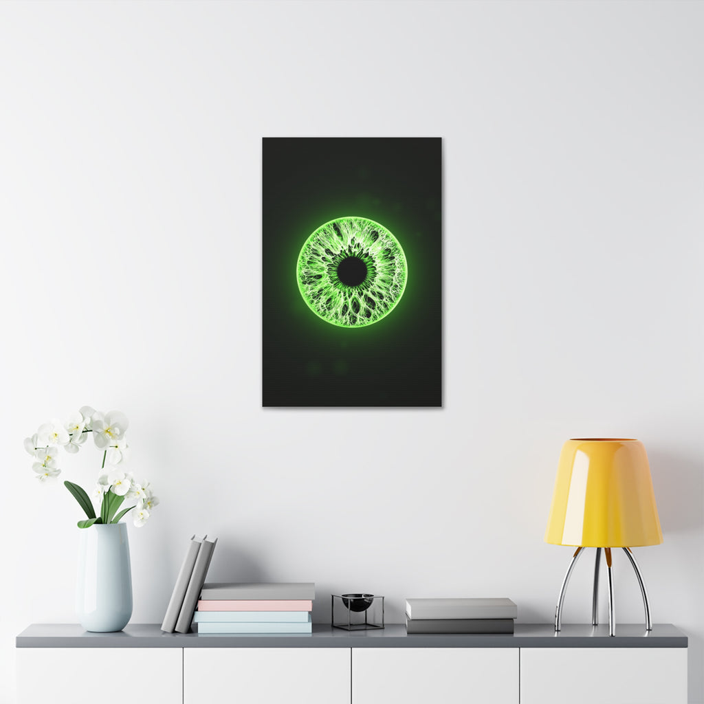 BLXNTT Iris – Lace Web Lime Shock Glossy Canvas