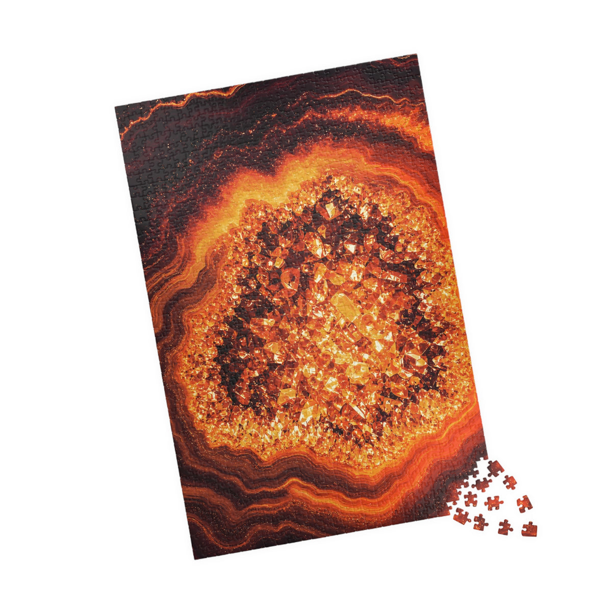 Geode Core - Molten Lava Jigsaw Puzzle