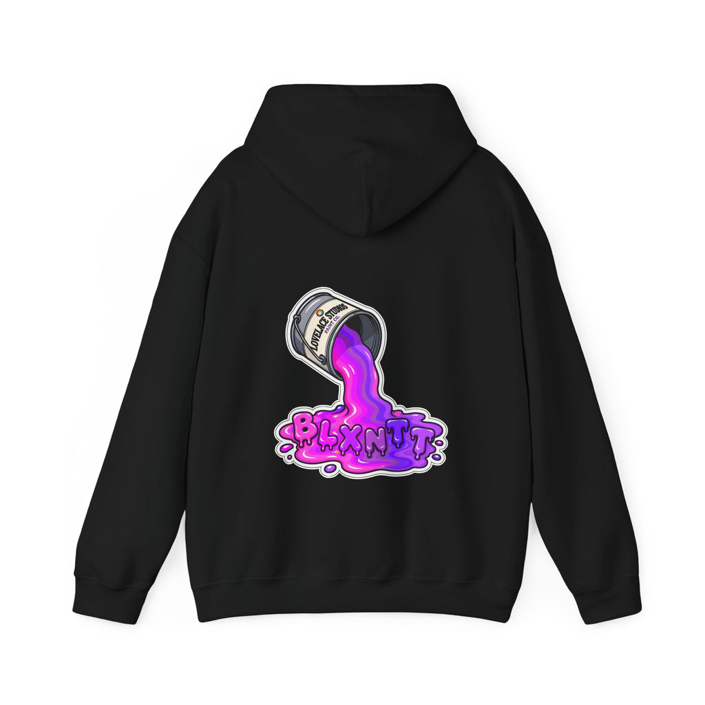 BLXNTT Paint Spill Hoodie - Purple (Black)