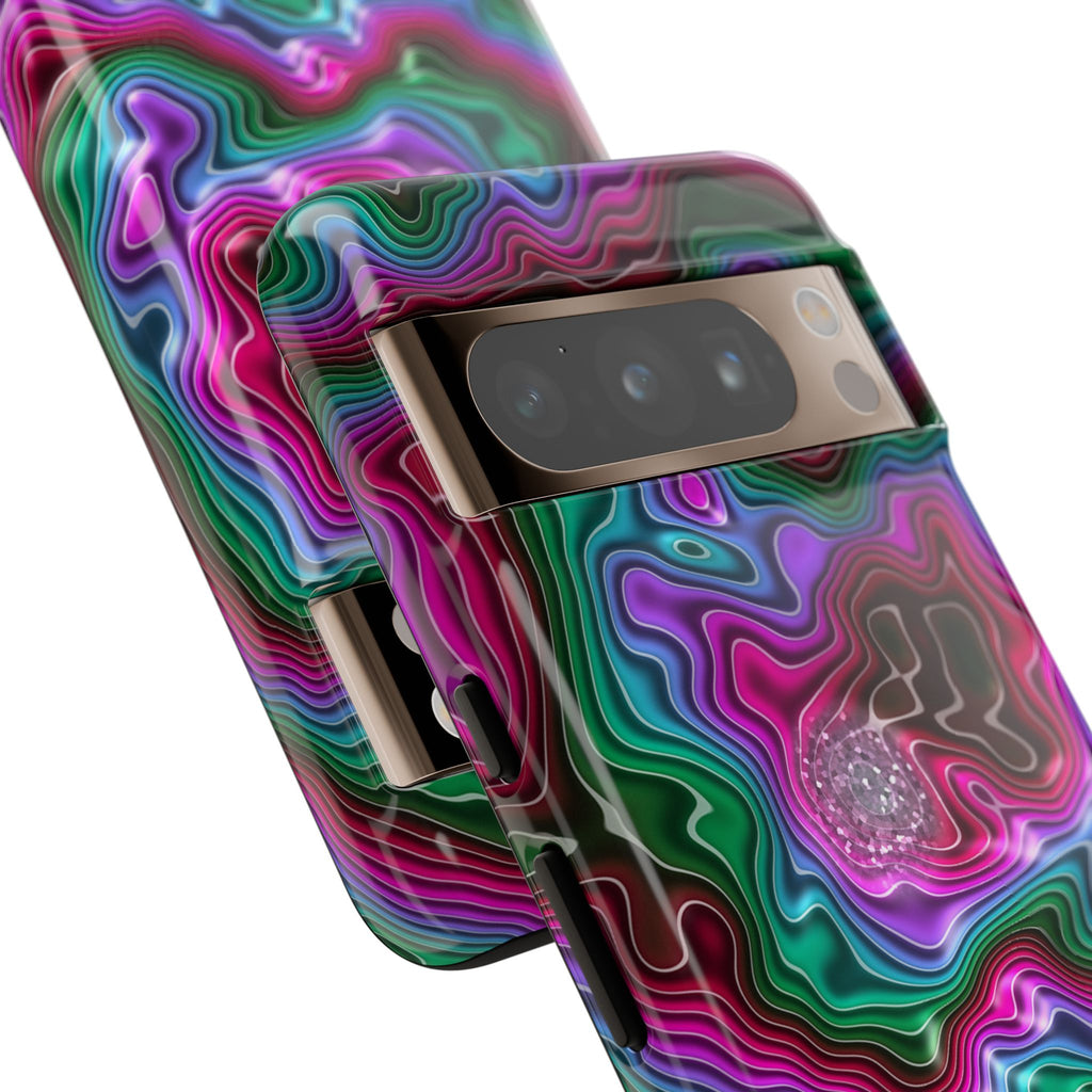Neon Agate Phone Case