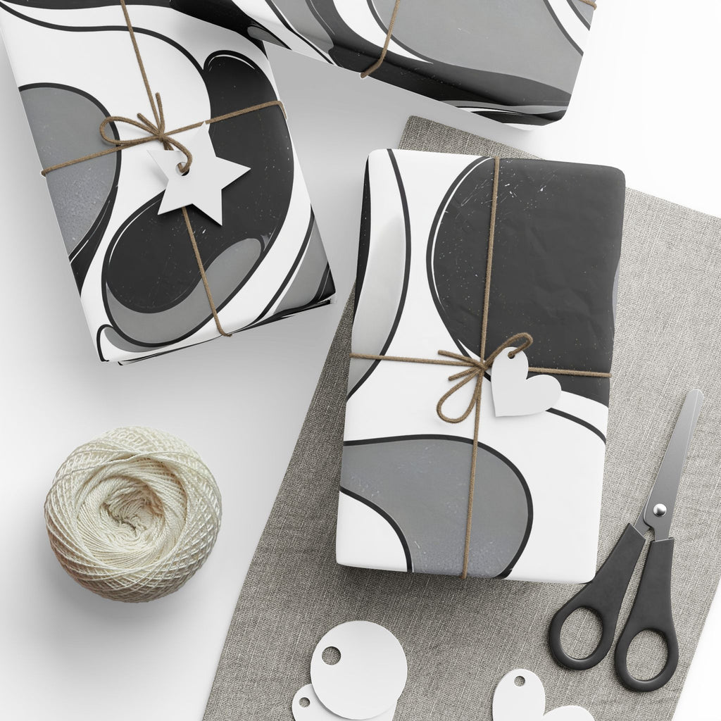 Fillmore Flow - Monochrome Wrapping Paper