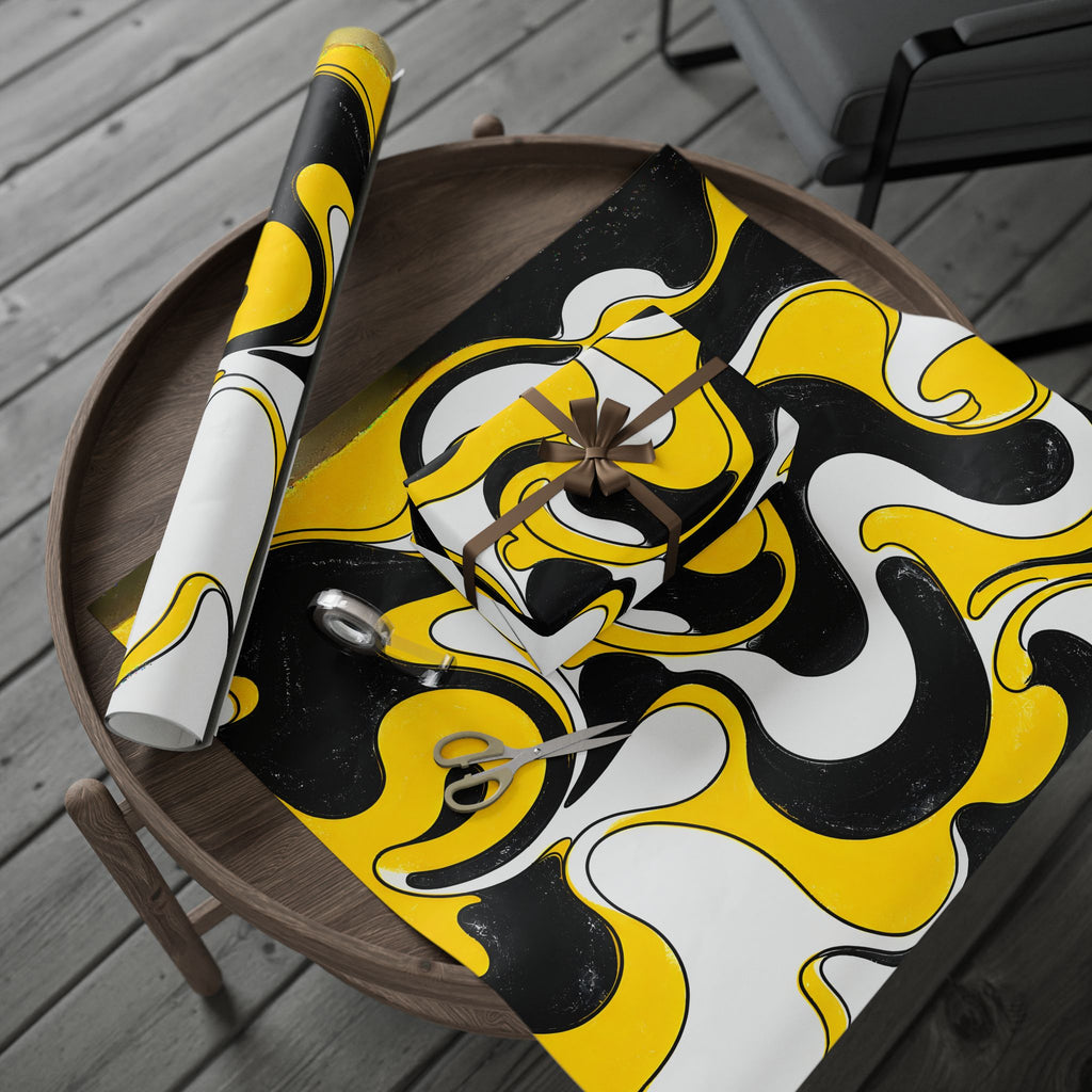 Fillmore Flow - Hazard Yellow Wrapping Paper