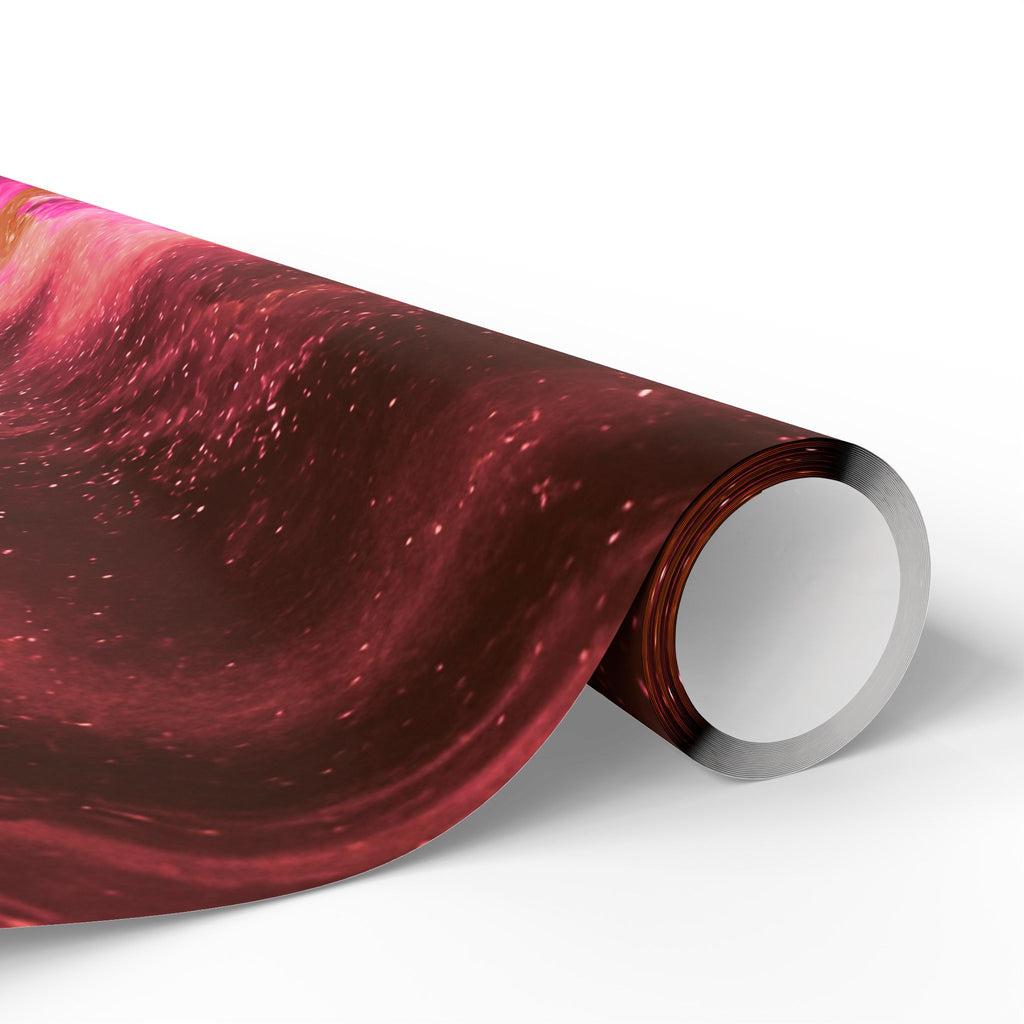 Geode Core - Terracotta Neon Wrapping Paper