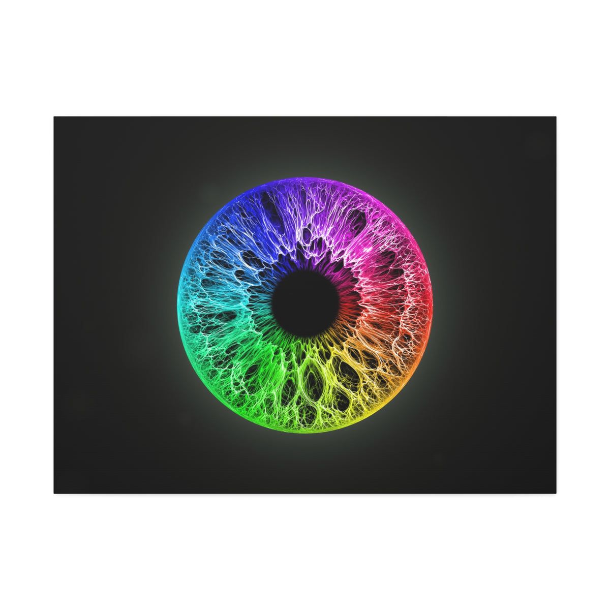 BLXNTT Iris – Lace Web Rainbow Sectors Glossy Canvas