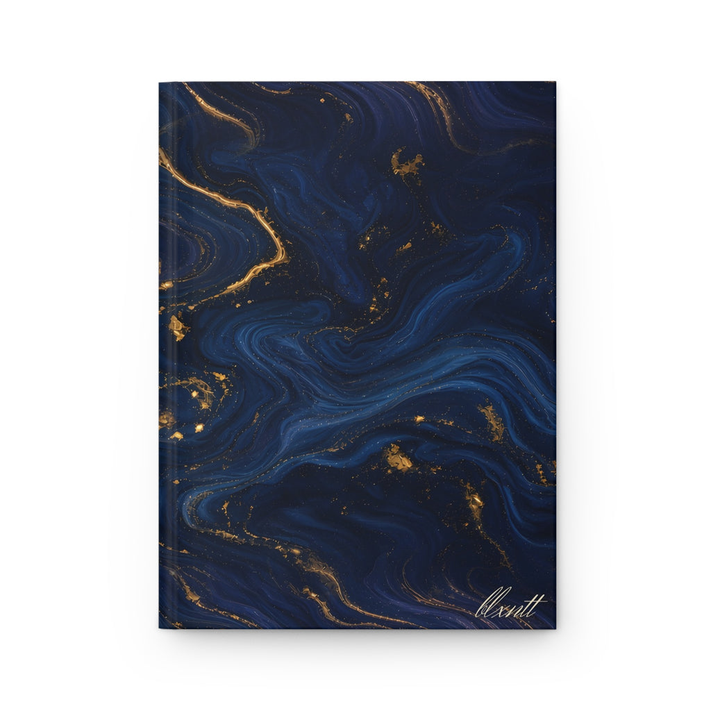 Navy & Gold Marble Hardcover Journal