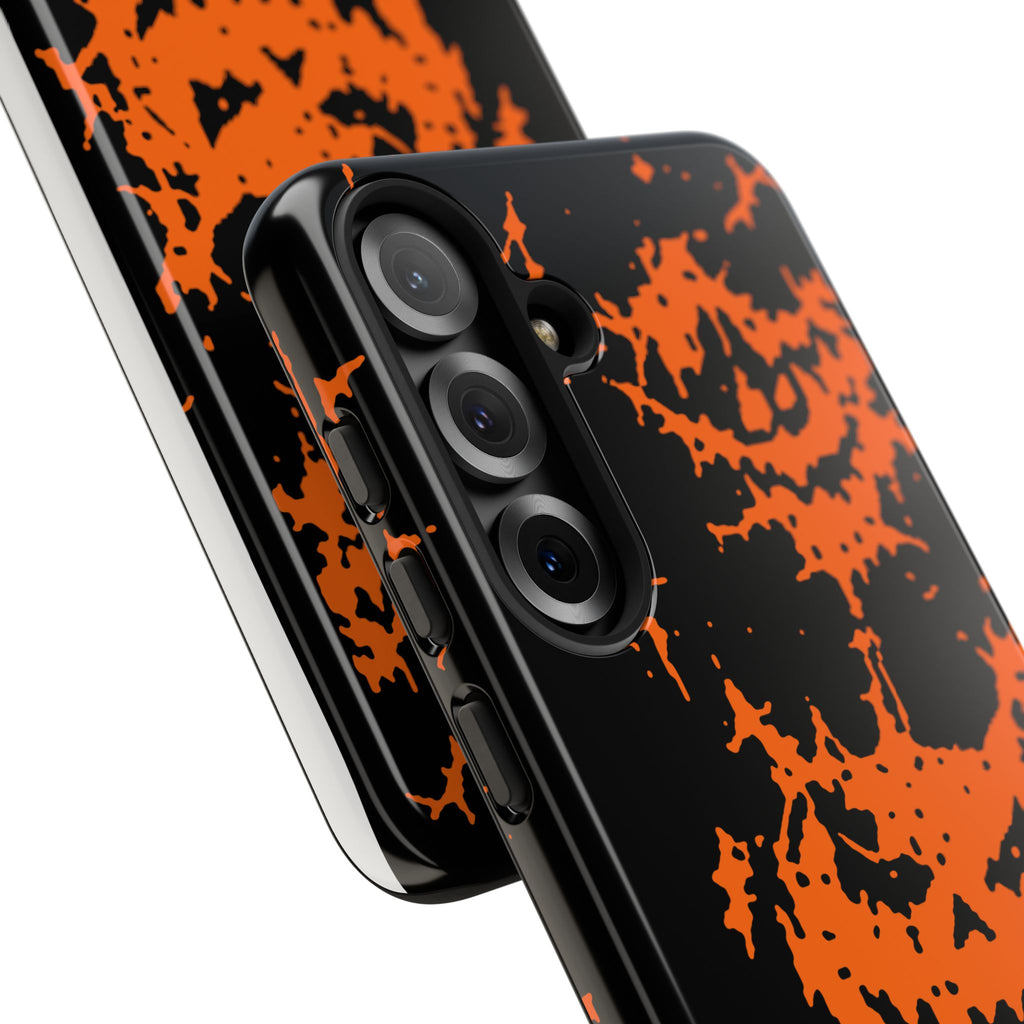Orange Spiderweb Pumpkin Phone Case