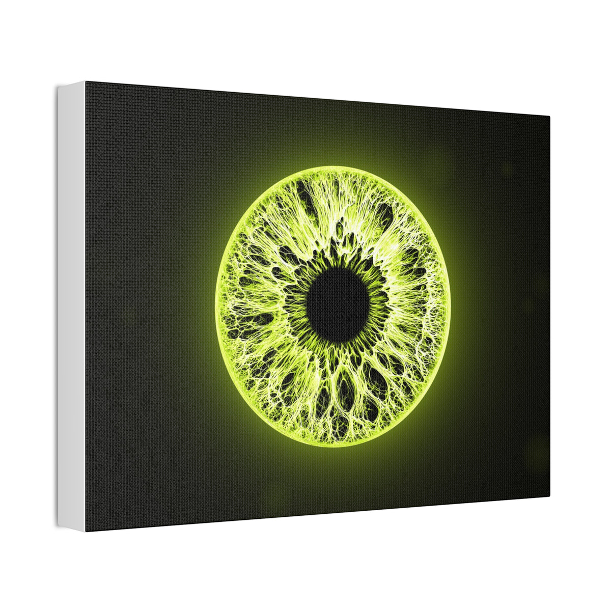BLXNTT Iris – Lace Web Toxic Chartreuse Glossy Canvas