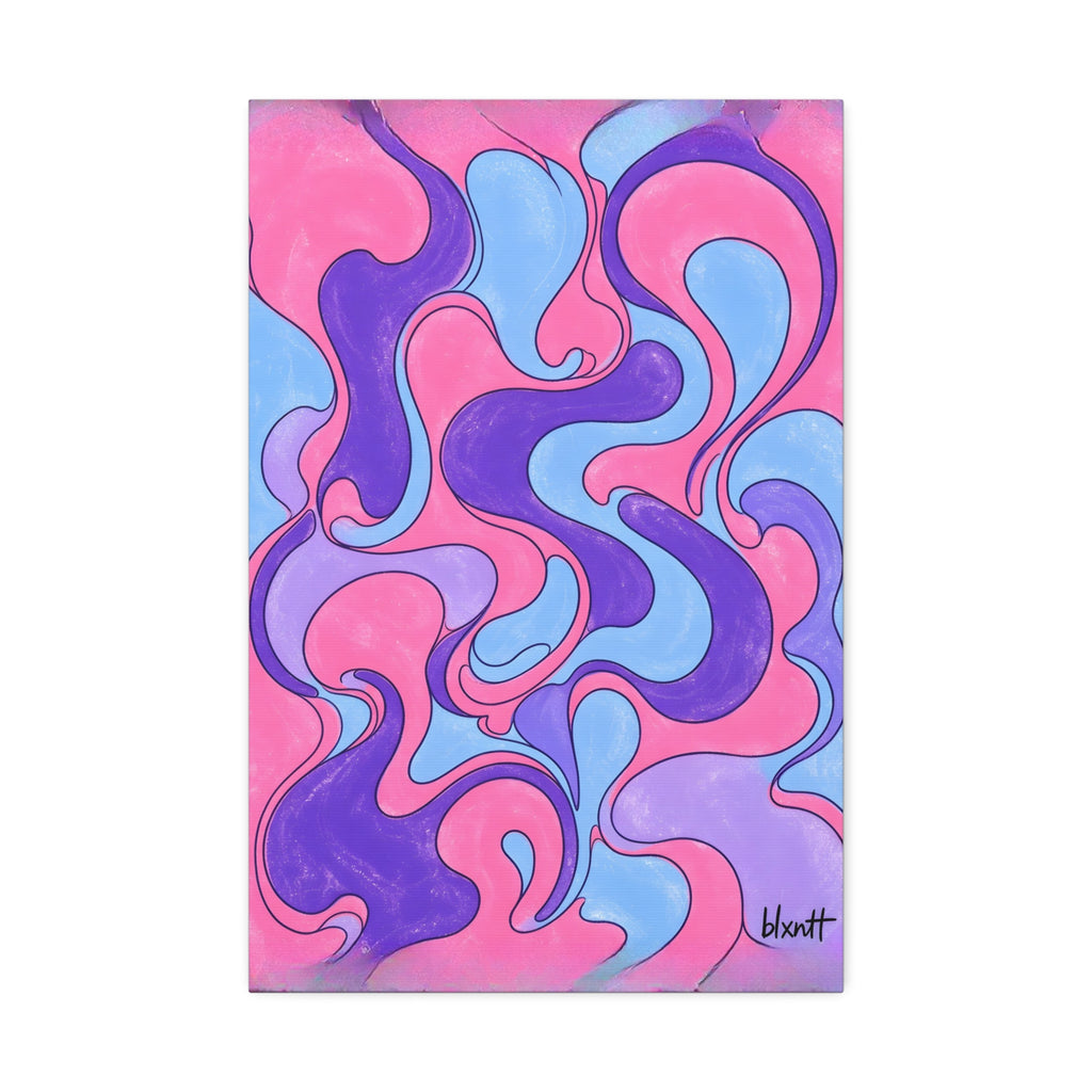 Fillmore Flow - Cotton Candy Glossy Canvas