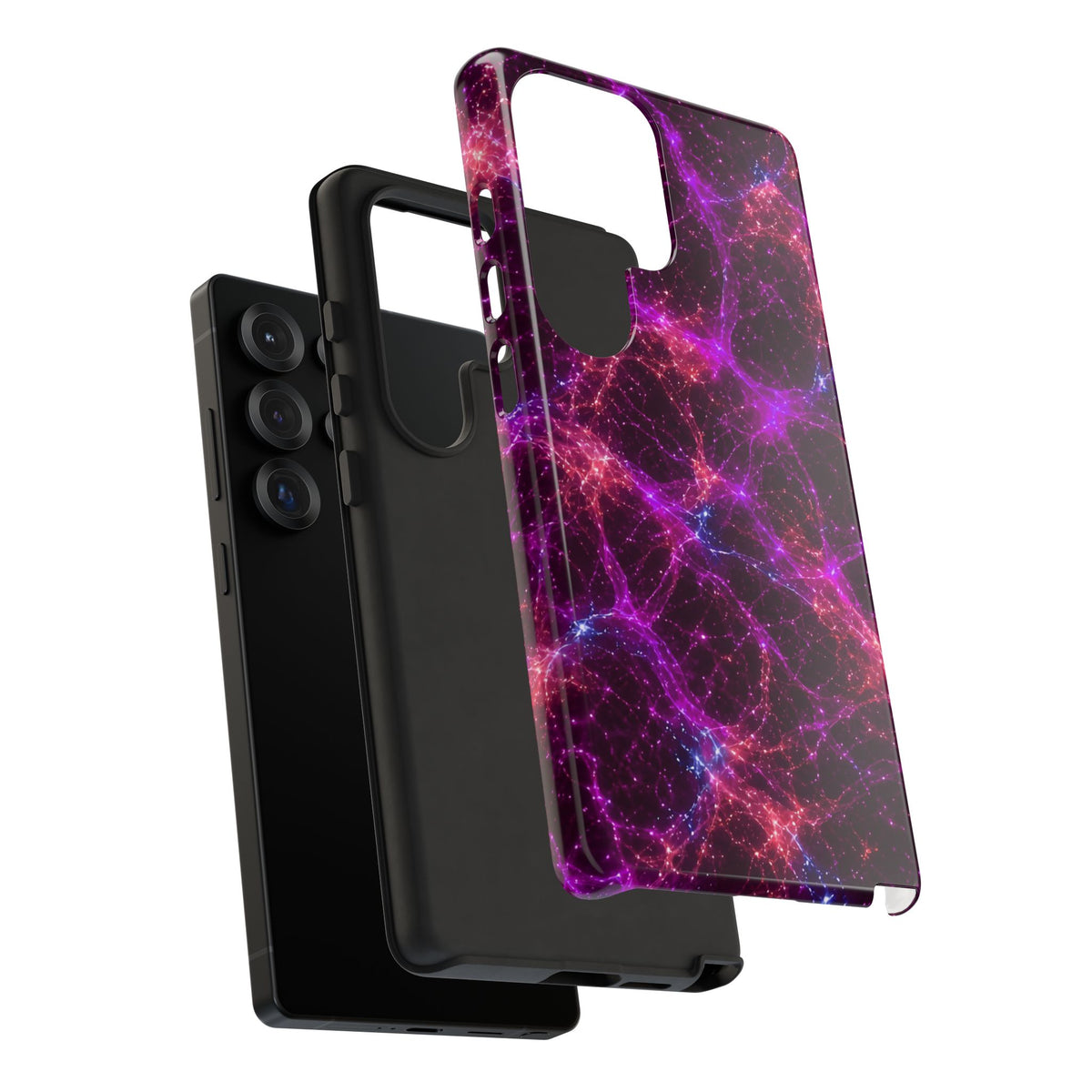 Neon Mycelium - Ember Orchid Phone Case