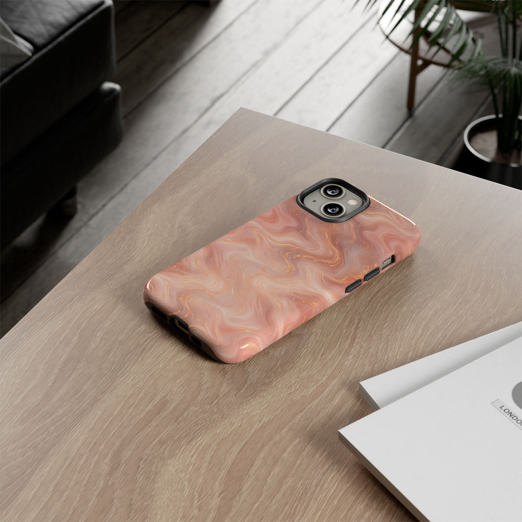 Rose Gold Marble Phone Case