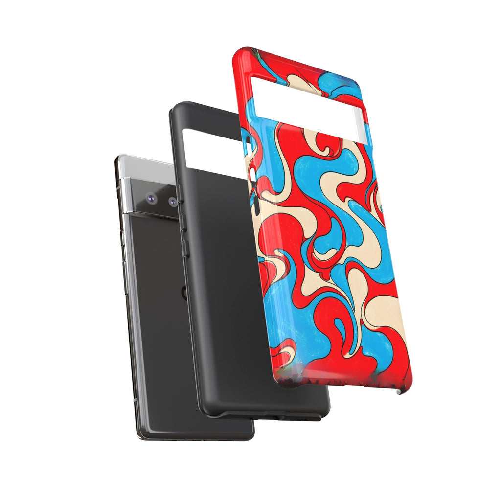 Fillmore Flow - Red, Cyan & Cream Phone Case