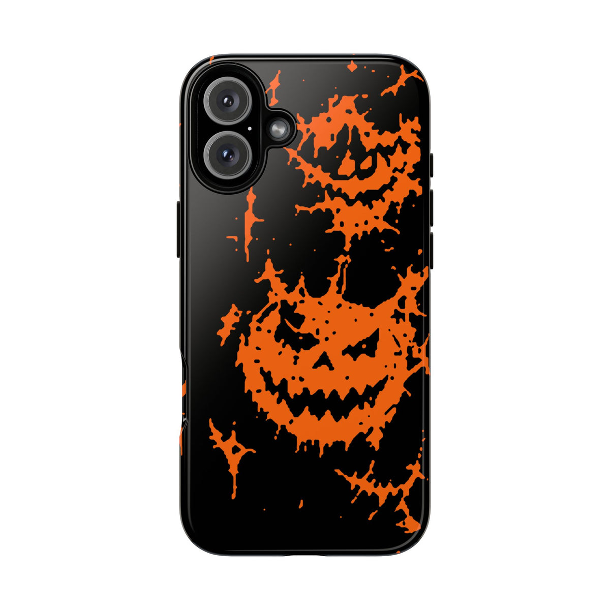 Orange Spiderweb Pumpkin Phone Case