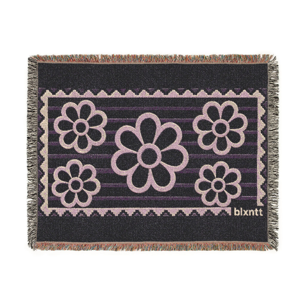 BLXNTT Purple Hippie Woven Blanket #2