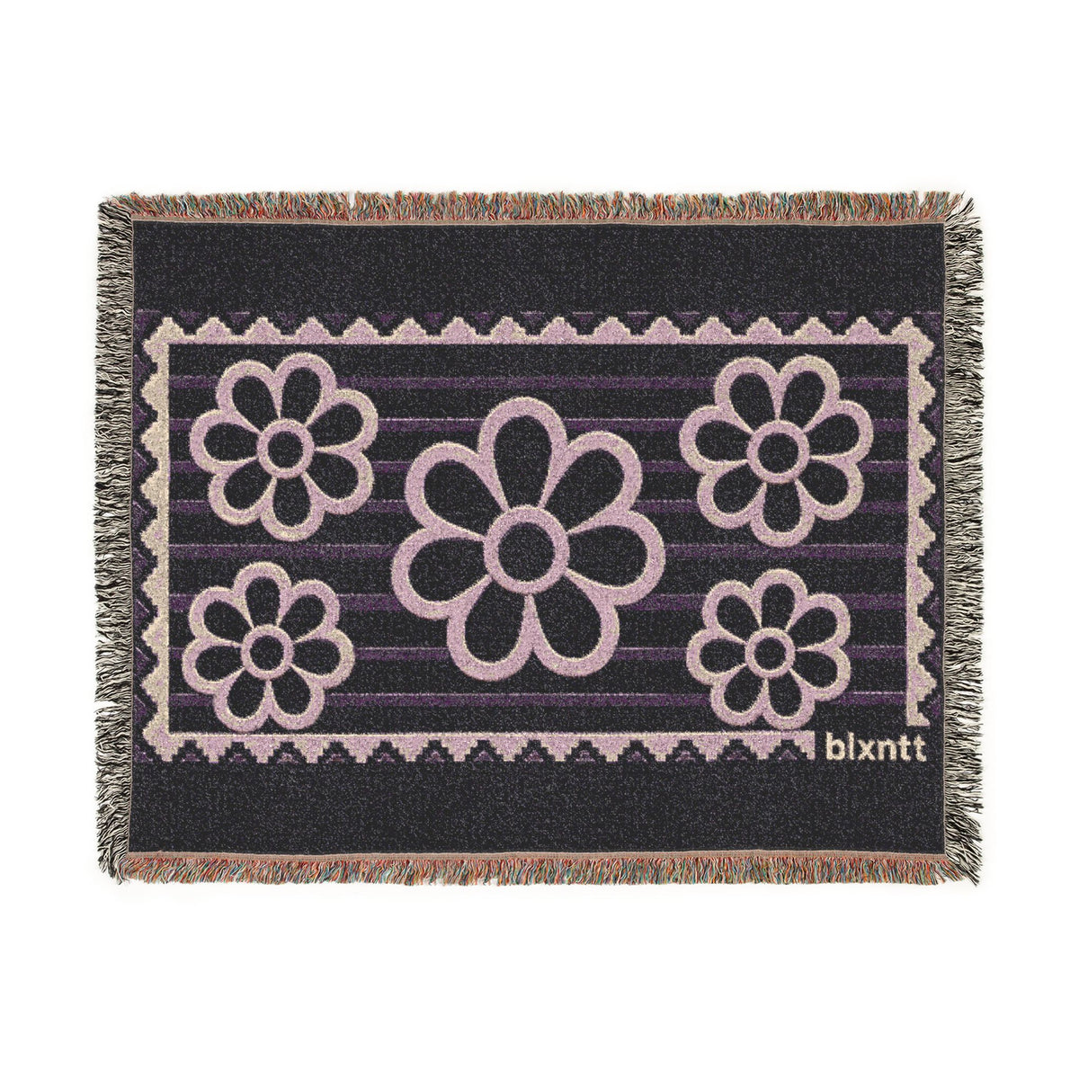 BLXNTT Purple Hippie Woven Blanket #2