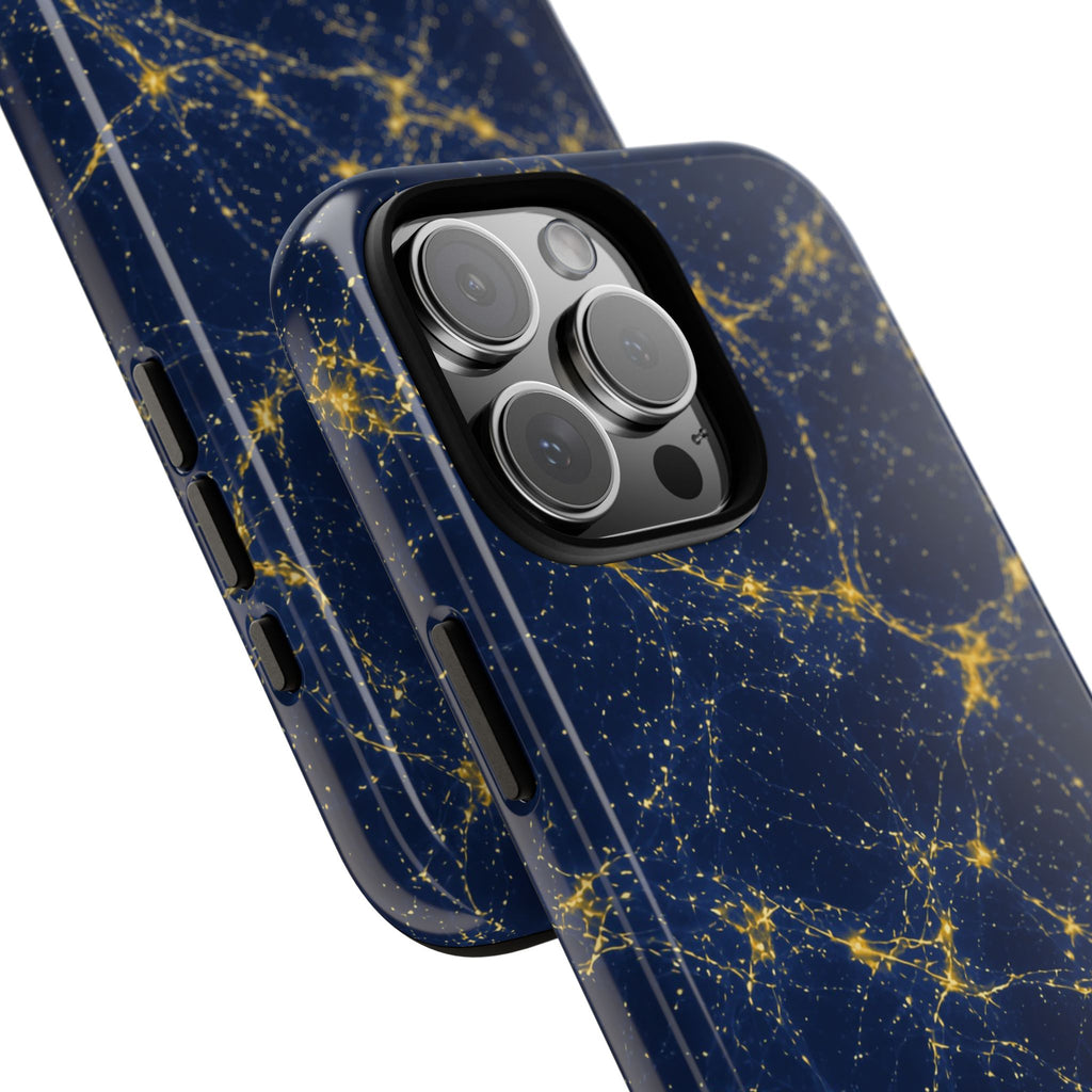 Neon Mycelium - Mustard Navy Phone Case