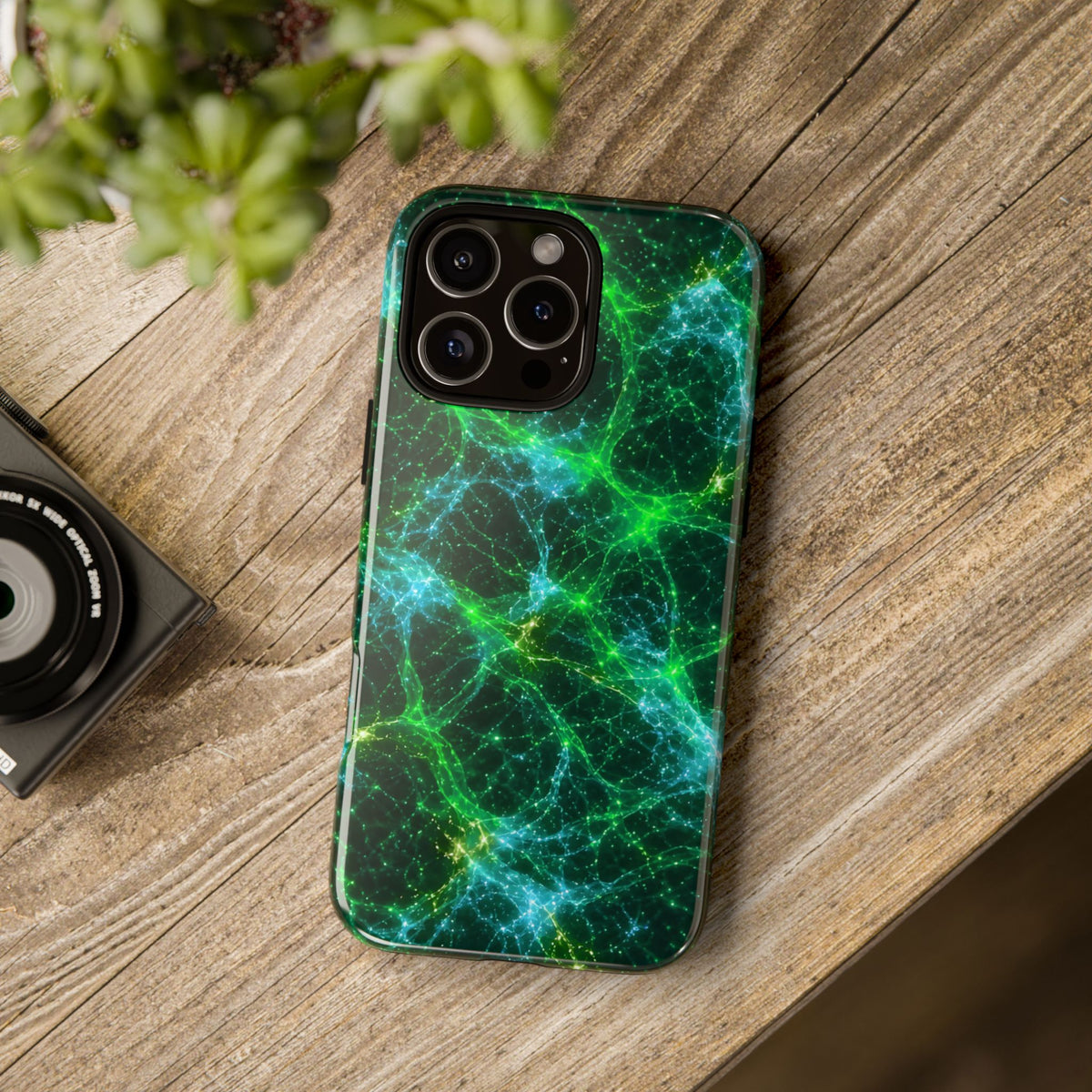 Neon Mycelium - Mermaid Phone Case