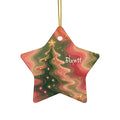 Trees Trippy Christmas Ornament