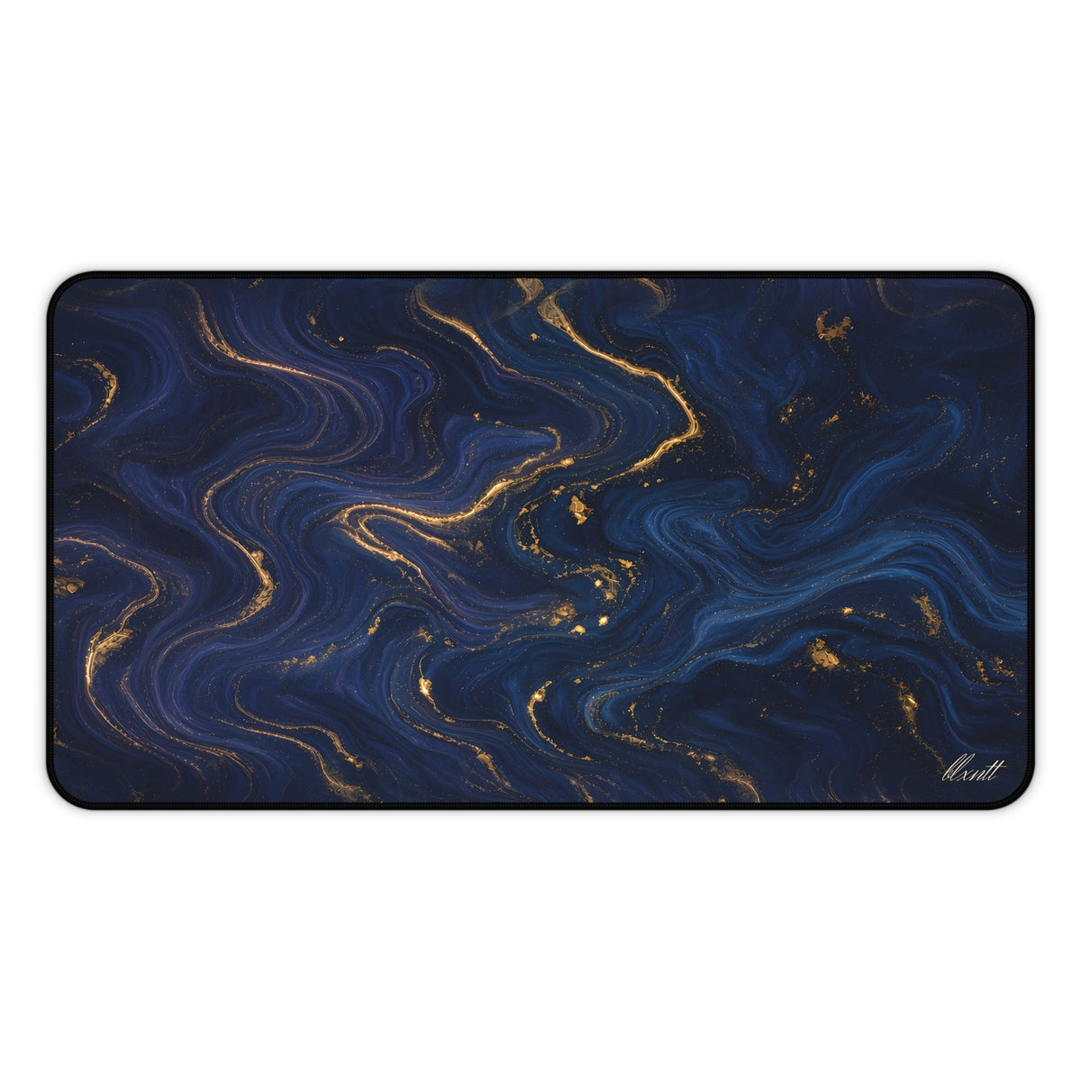 Navy & Gold Marble Desk Mat
