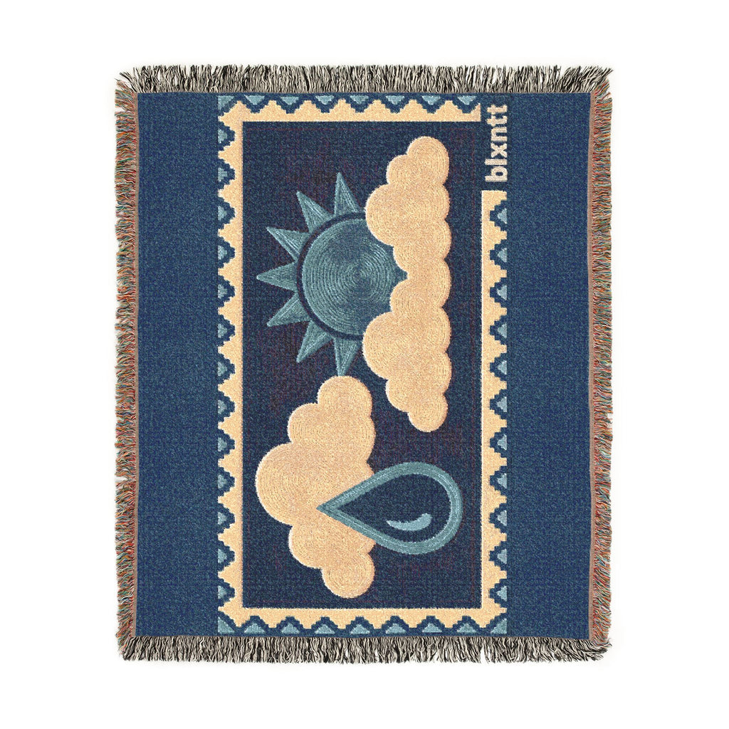 BLXNTT Blue Hippie Woven Blanket #3