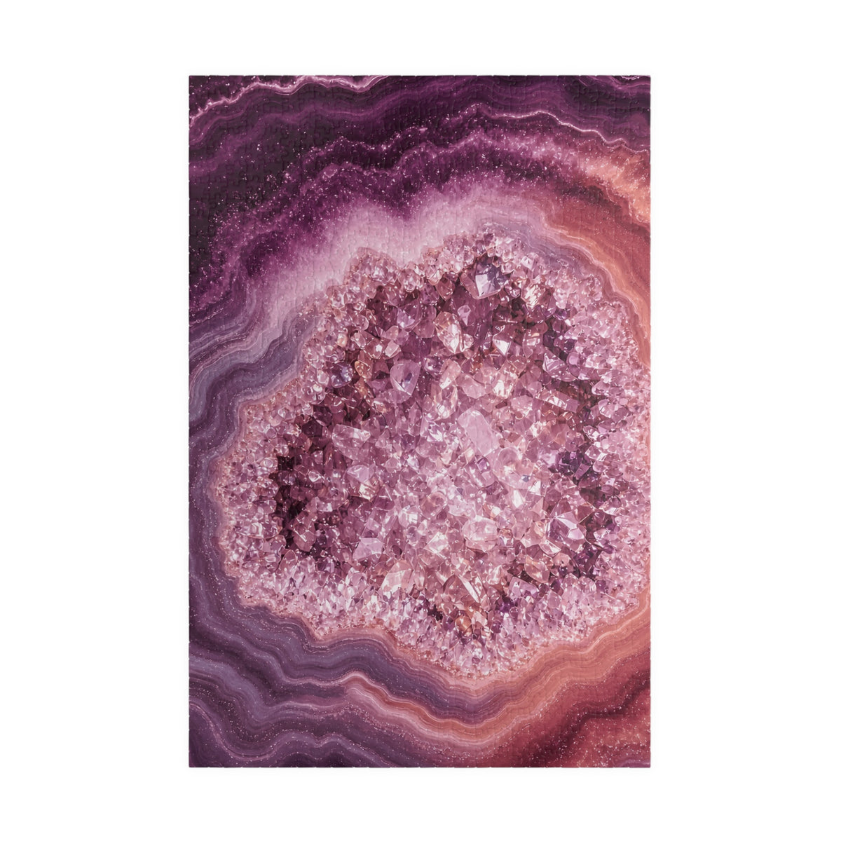 Geode Core - Rose Quartz Jigsaw Puzzle