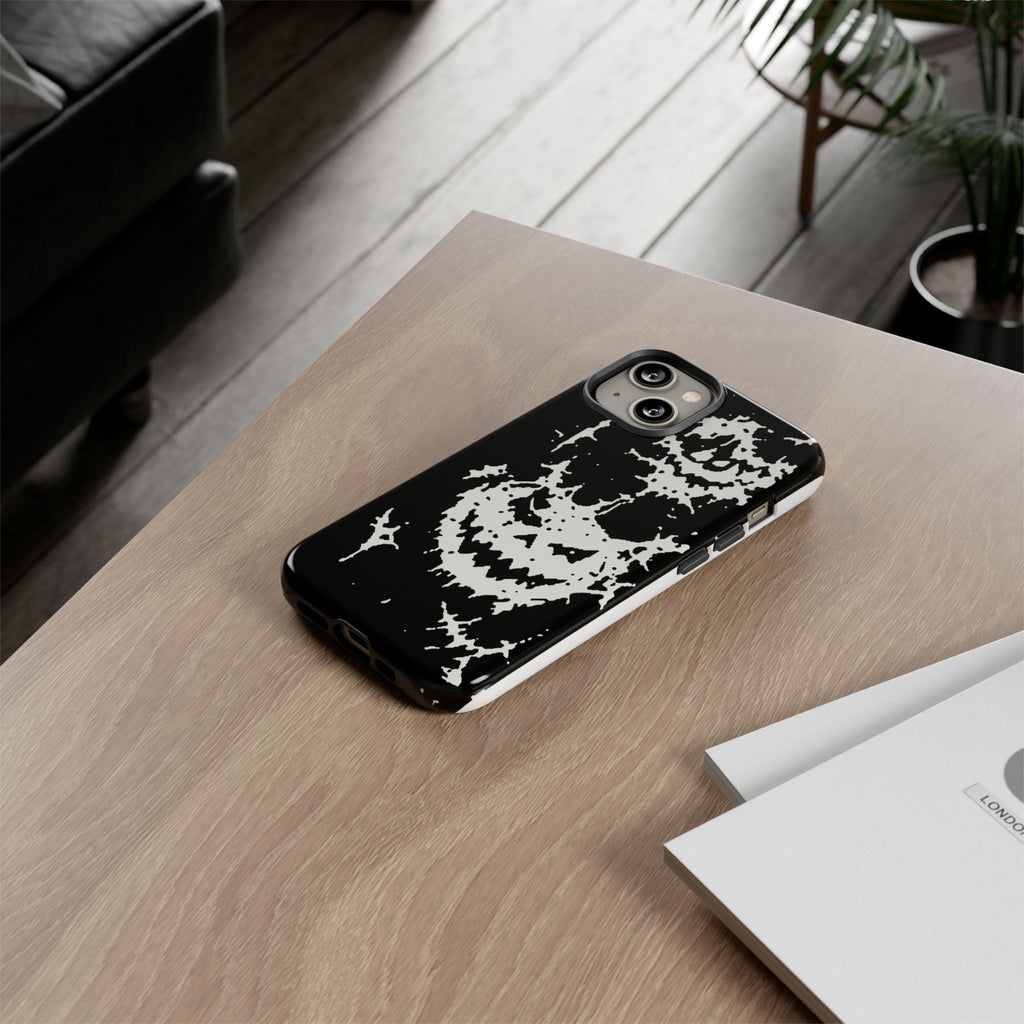 White Spiderweb Pumpkin Phone Case