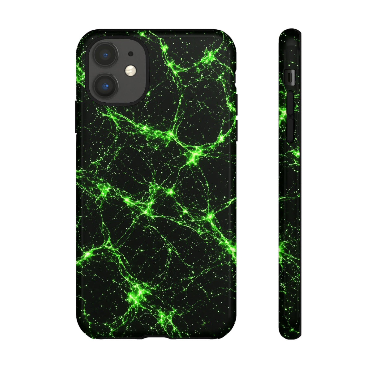 Neon Mycelium - Toxic Lime Phone Case