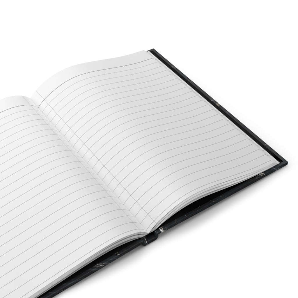 Black & Silver Marble Hardcover Journal