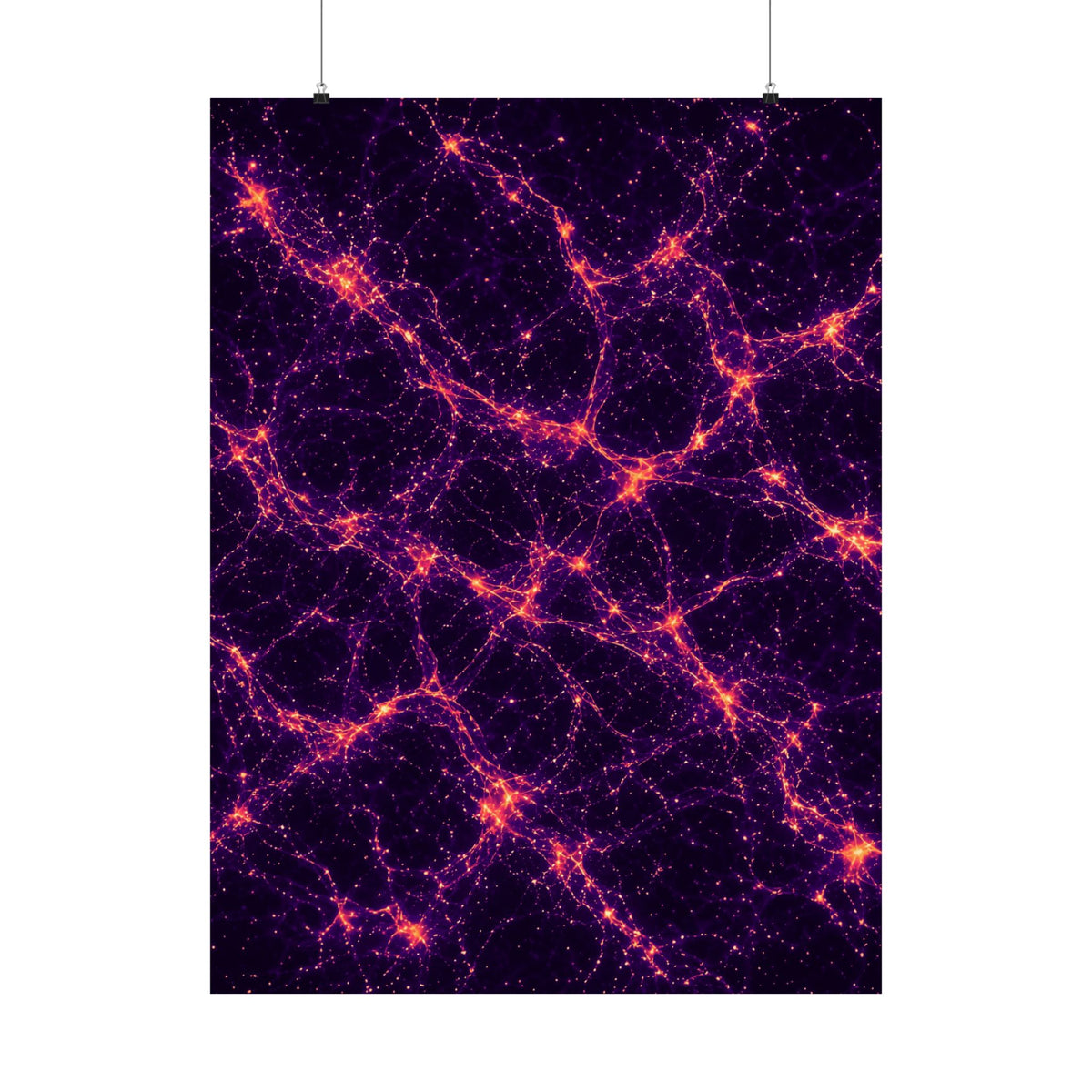 Neon Mycelium - Sunset Synapse Poster